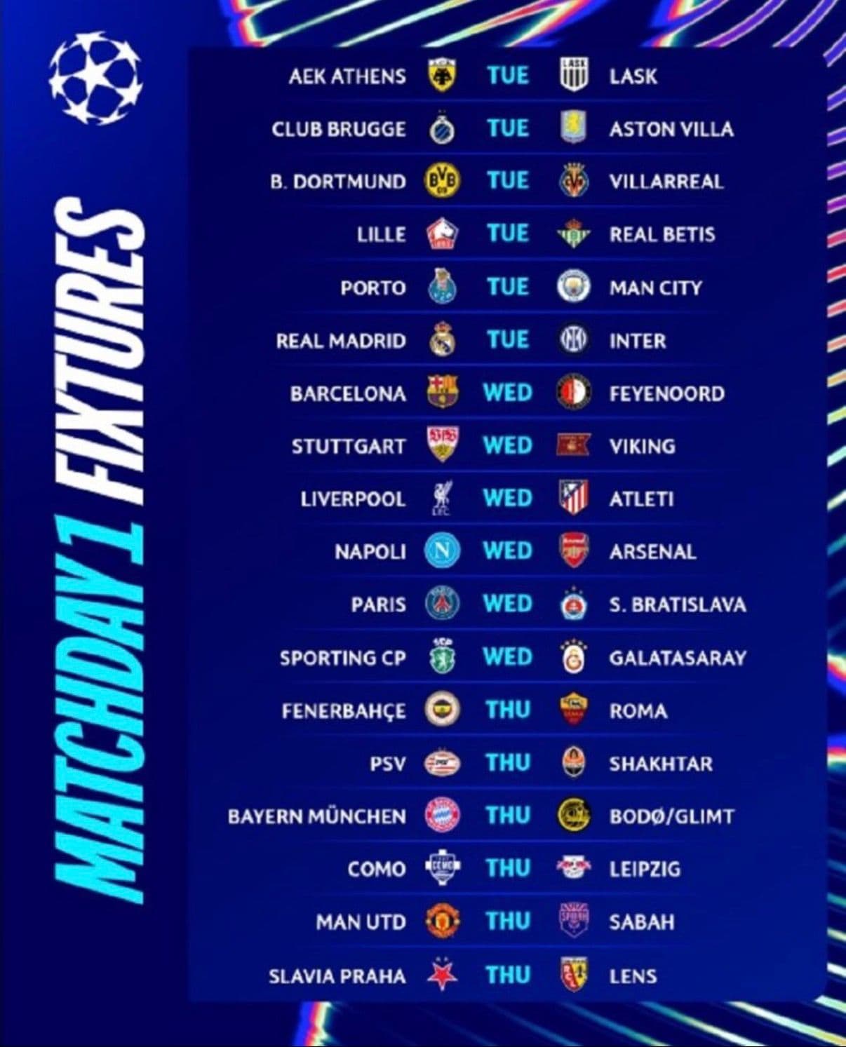UCL fixture